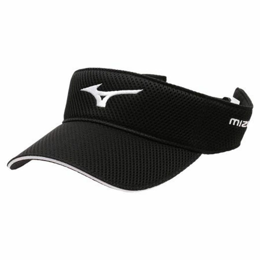 Nón nửa đầu nam DOUBLE RUSSELL MESH VISOR BLACK E2MWA02609 | Mizuno