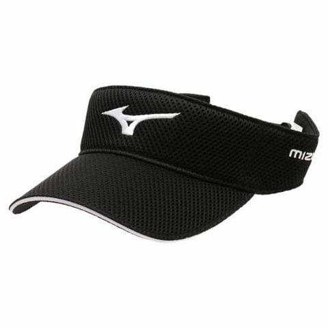 Nón nửa đầu nam DOUBLE RUSSELL MESH VISOR BLACK E2MWA02609 | Mizuno