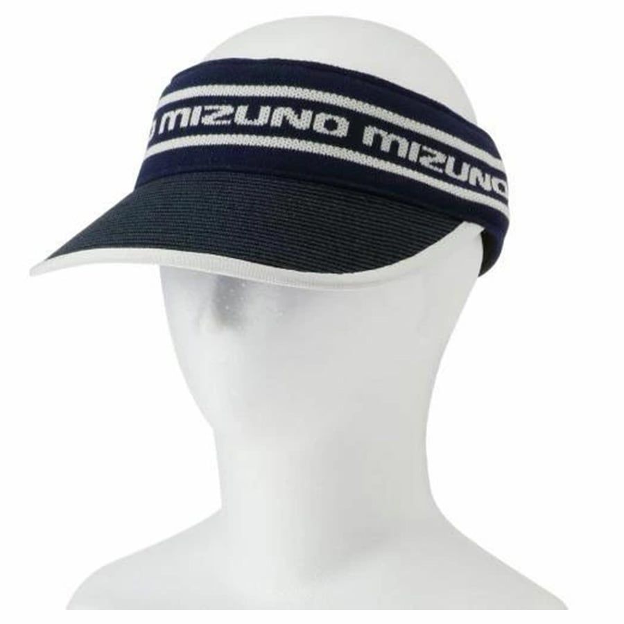 Nón nửa đầu nữ BLADE UV BRIM RIB BELT VISOR NAVY E2MWC22214 | Mizuno