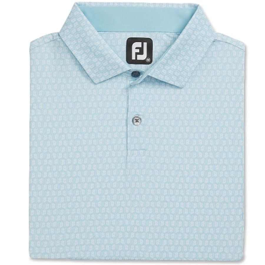Áo Golf Tay Ngắn FootJoy Salamander Print Lisle, Self Collar 31394  |