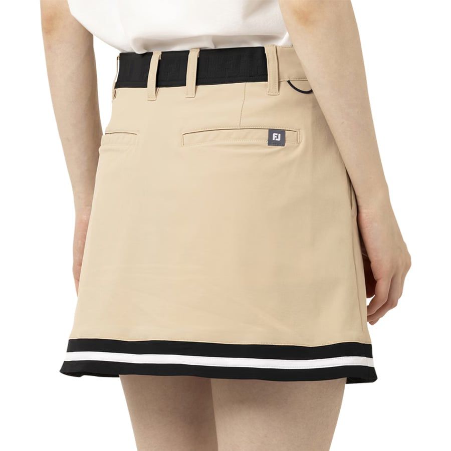 Váy golf SOLID WOVEN SKORT 34875 Beige | FootJoy