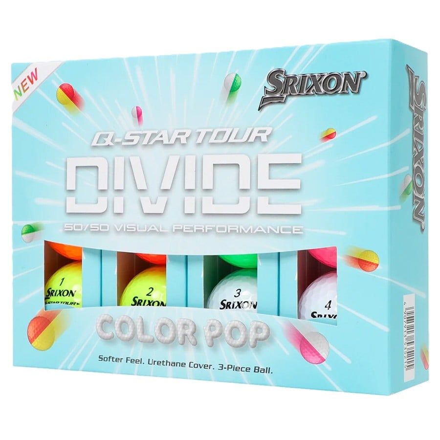 Hộp 12 Bóng Golf Srixon Q-Star Tour 6 Divide Colorpop | Srixon