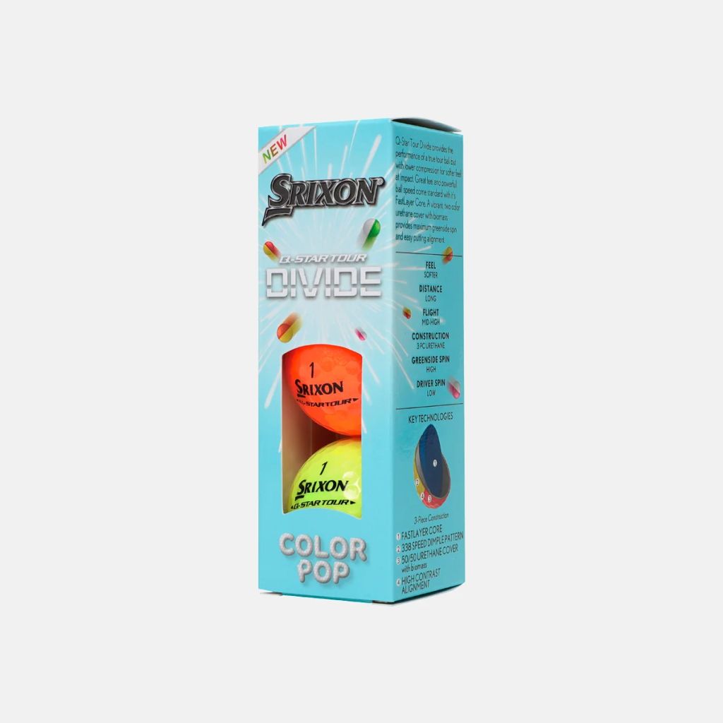 Hộp 12 Bóng Golf Srixon Q-Star Tour 6 Divide Colorpop | Srixon