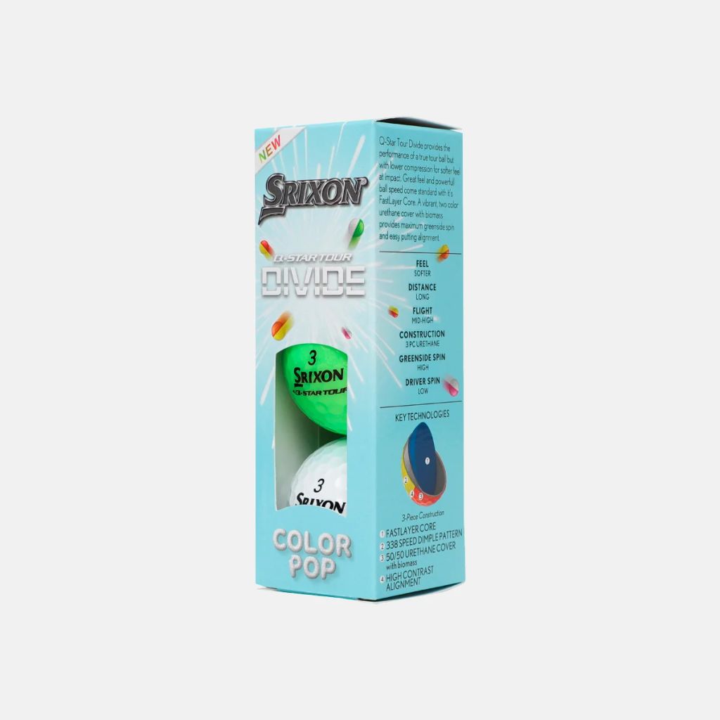 Hộp 12 Bóng Golf Srixon Q-Star Tour 6 Divide Colorpop | Srixon