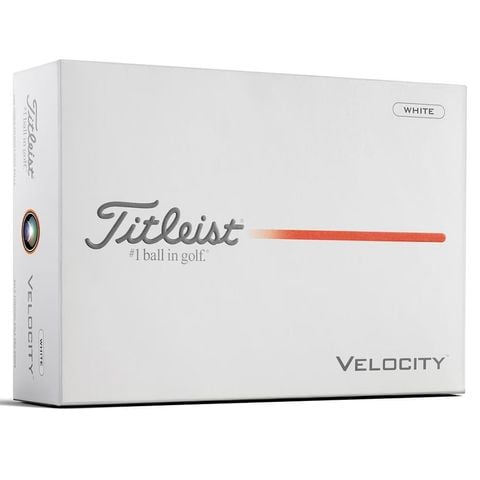 Hộp 12 bóng golf Velocity 2 lớp trắng 2026 | Titleist