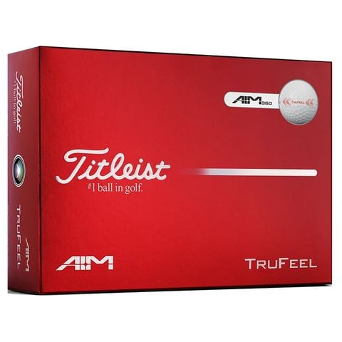 Hộp 12 Bóng golf TruFeel AIM 2 lớp 2026 màu Trắng | Titleist