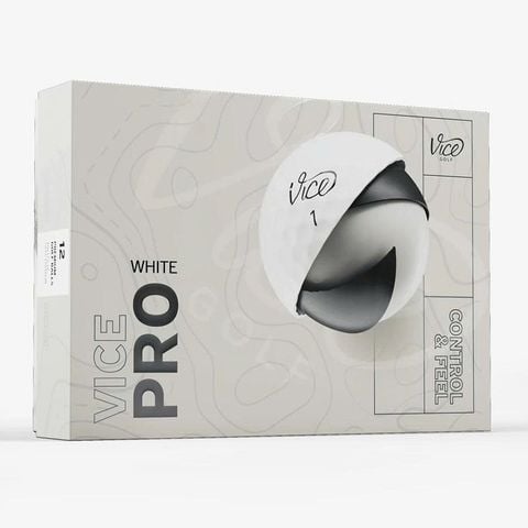 Bóng Golf Vice Pro 3 Lớp Màu WHITE | Vice Golf