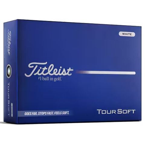 Hộp 12 Bóng golf Tour Soft 2 lớp 2026 màu Trắng | Titleist