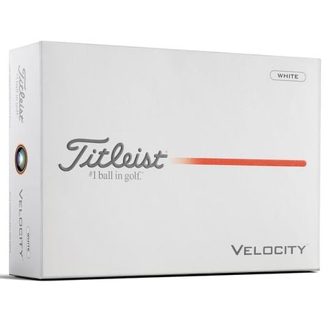 Hộp 12 bóng golf Velocity 2 lớp trắng 2026 | Titleist