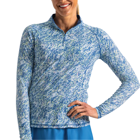 Áo Golf Nữ Tay Dài Sun Protection Printed 1/4 Zip 40863 | FootJoy