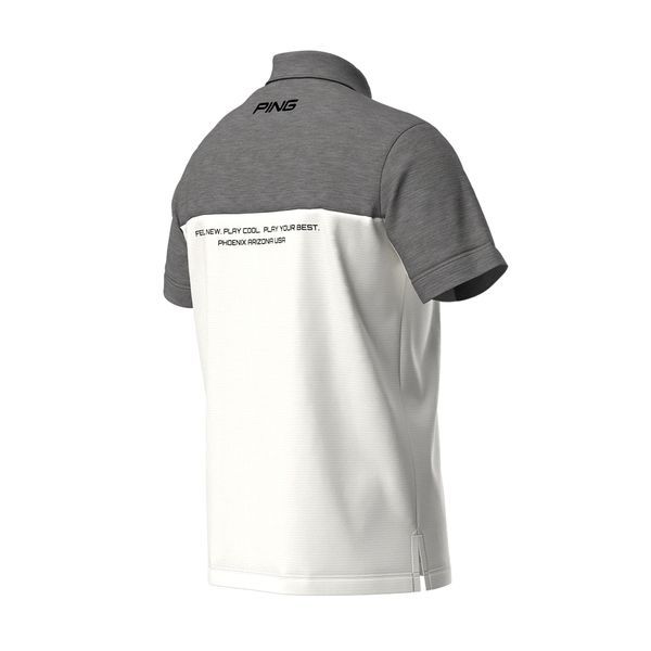 Áo golf nam tay ngắn GREY WHITE 621-4160388-030 | PING