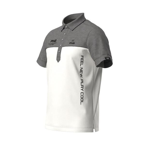 Áo golf nam tay ngắn GREY WHITE 621-4160388-030 | PING