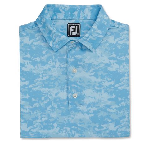 Áo golf nam tay ngắn 82201 CLOUD CAMO LISLE, SELF COLL  MEGA SALE | FootJoy