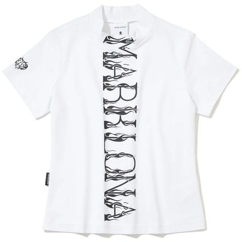 Áo Golf Nữ Tay Ngắn Duel Vertical Mock Tee MLW-6A-AA32 ( White ) | MARK & LONA