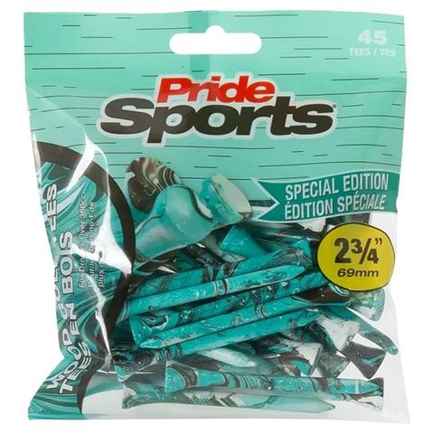 Gói 45 Tee Pride Turquoise Splatter Wood Tees 2¾