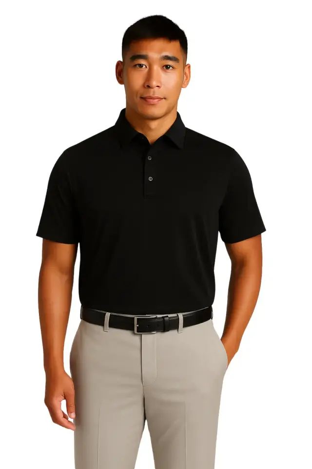 Áo Golf Nam Tay Ngắn Wildside Polo-Pro Pique WS0005-BLK | Wildside