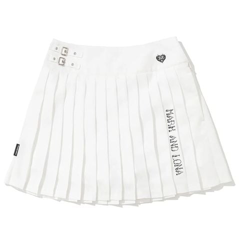 Váy Golf Nữ Xếp Ly MLW-6A-AE32 WHITE | MARK & LONA