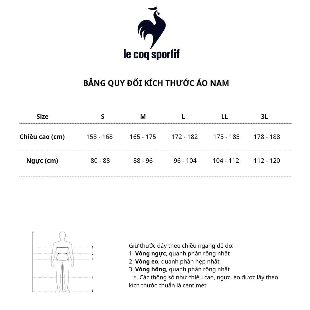 Áo Golf Nam Tay Ngắn LG6SHS15MV-NV00 | Le Coq Sportif