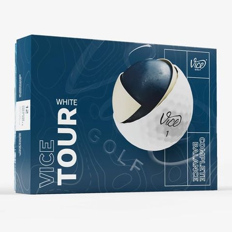 Bóng Golf Vice Tour 3 Lớp Màu WHITE | Vice Golf