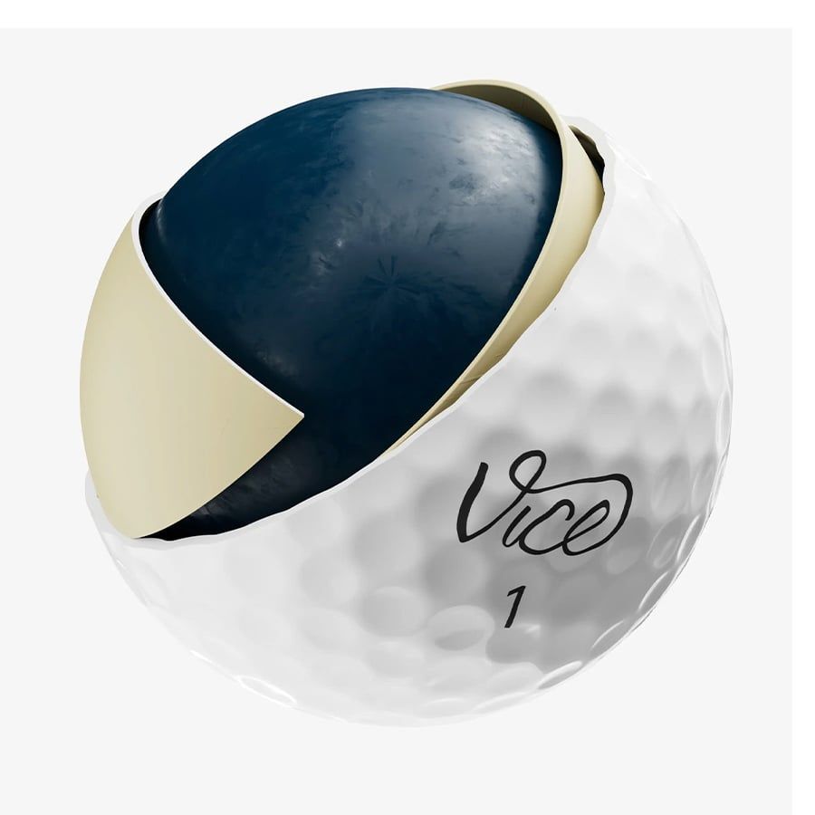 Bóng Golf Vice Tour 3 Lớp Màu WHITE | Vice Golf
