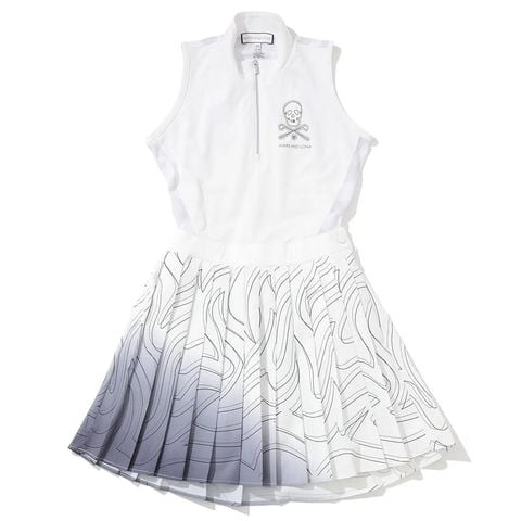 Váy Golf Liền Thân Women''s Sleeveless Dress MXW-6A-AO82 White | MARK & LONA