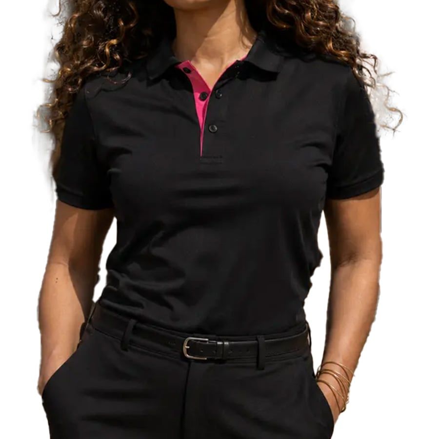 Áo Golf Nữ Tay Ngắn Wildside Polo - Ultracool 100 - Blackout WS1001012