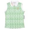 Áo Golf Tay Ngắn Nữ Ritmo Monogram Sleeveless Polo GREEN MLW-6A-AP04 | MARK & LONA