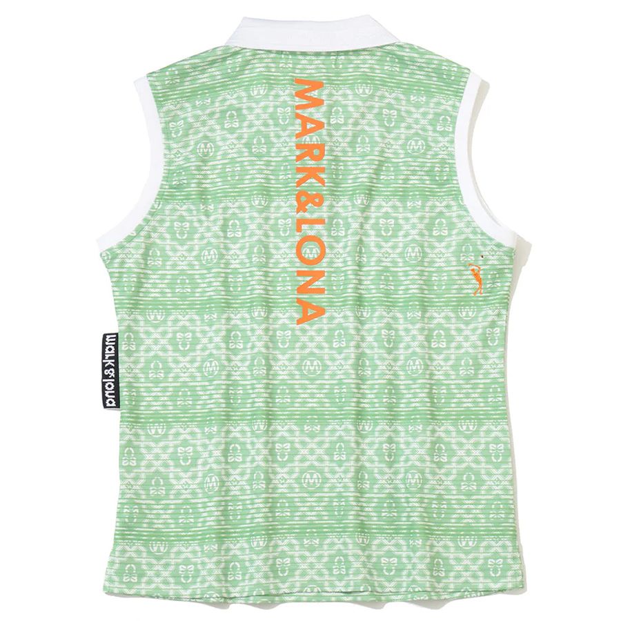 Áo Golf Tay Ngắn Nữ Ritmo Monogram Sleeveless Polo GREEN MLW-6A-AP04 |
