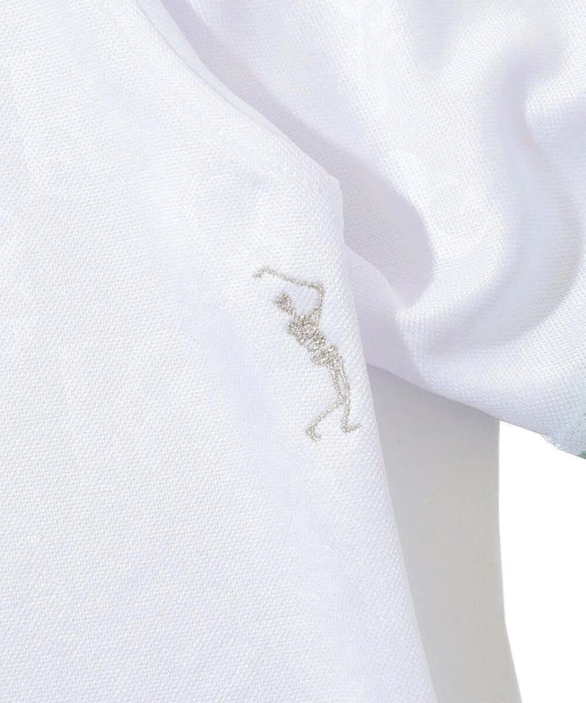 Áo golf nam tay ngắn Ever Monogram Embossed Polo MLM-5A-AP08  (White) 