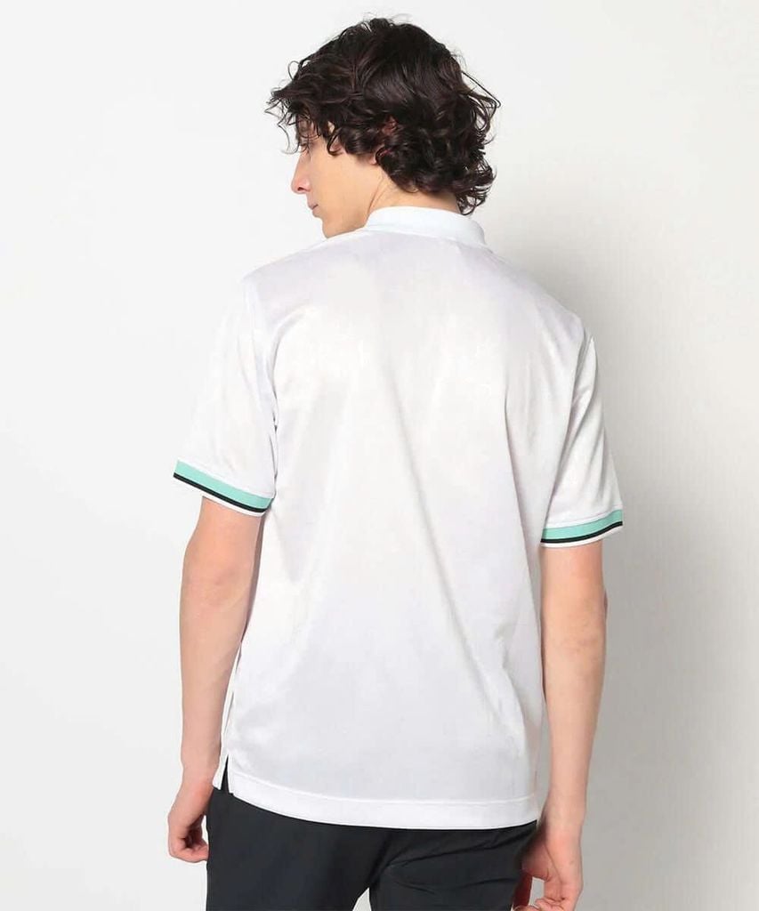 Áo golf nam tay ngắn Ever Monogram Embossed Polo MLM-5A-AP08  (White) 