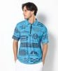 Áo golf nam tay ngắn Mirage Pile Polo MLM-5A-AP09 (Blue) | MARK & LONA