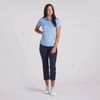 Áo golf nữ tay ngắn W CLOUDSPUN Microdot SS Polo - Blue Skies - White