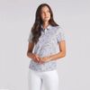 Áo golf nữ tay ngắn W CLOUDSPUN Microdot SS Polo - White Glow - Deep N