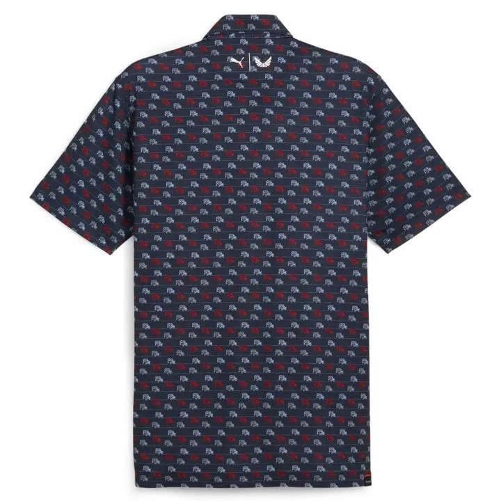 Áo golf tay ngắn nam Puma x Volition 4x4 Drive Polo - Deep Navy-Strong