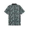 Áo golf nam tay ngắn Cloudspun Abstract Camo Polo - Puma Black-Aquatic