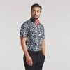 Áo golf nam tay ngắn Cloudspun Abstract Camo Polo - Puma Black-Aquatic