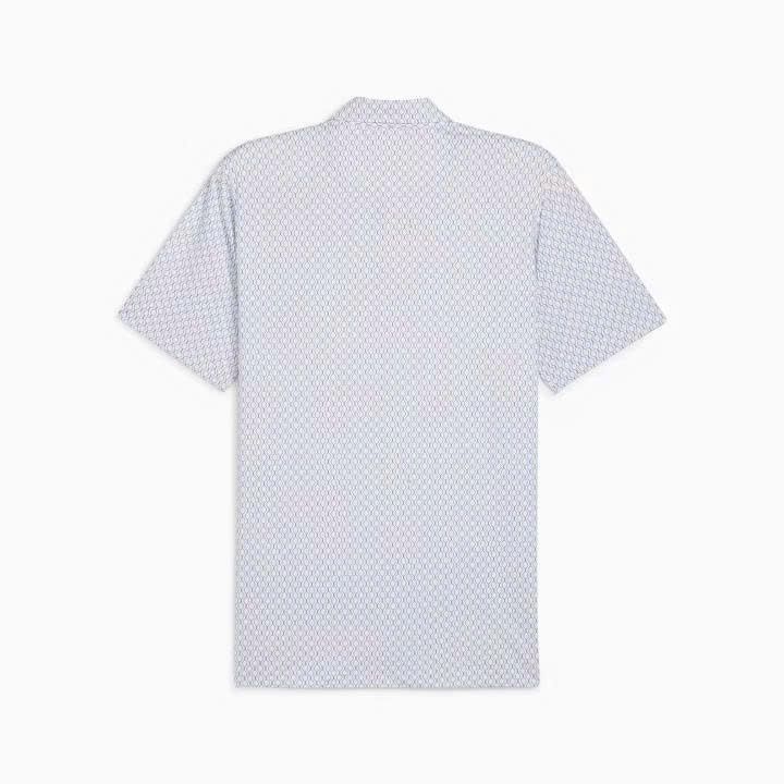 Áo golf nam tay ngắn PUMA x AP CITRUS POLO - White Glow-Deep Navy 6274