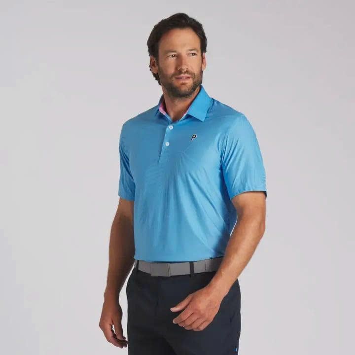 Áo golf nam tay ngắn PUMA x PTC JACQUARD POLO - Regal Blue 62396402 |