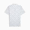 Áo golf nam tay ngắn Pure Love Birdies Polo - White Glow-Blue Horizon