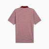 Áo golf nam tay ngắn Pure Stripe Polo - Intense Red-White Glow 6244751