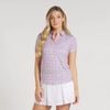 Áo golf nữ tay ngắn W MATTR Soto SS Polo - Mauved Out / White Glow 627