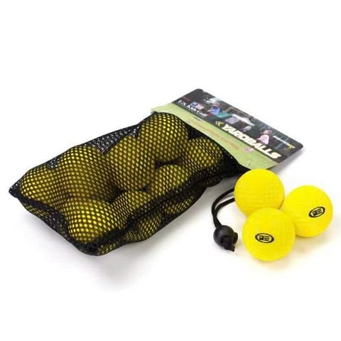 Bóng tập trẻ em Yard Ball Dozen Yellow, with mesh bag Yellow - Yellow | US Kids Golf