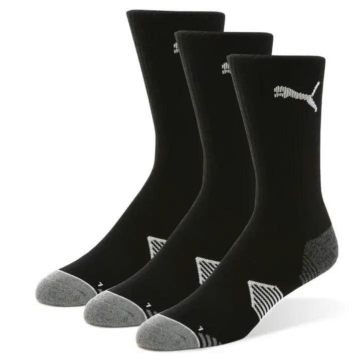 Combo 3 đôi vớ golf PUMA ESSENTIAL CREW CUT 3 PAIR PACK - Puma Black 8