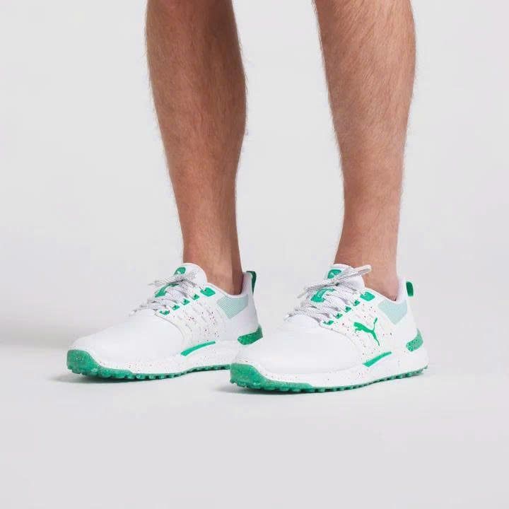 Giày golf nam IGNITE Elevate API - Puma White-Grassy Green-Rosso Corsa
