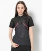 Áo golf nữ tay ngắn Dual Tone Ribbed Knit MLW-5A-AB06 (Black) | MARK &