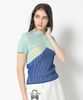 Áo golf nữ tay ngắn Dual Tone Ribbed Knit MLW-5A-AB06 (Mint) | MARK & 
