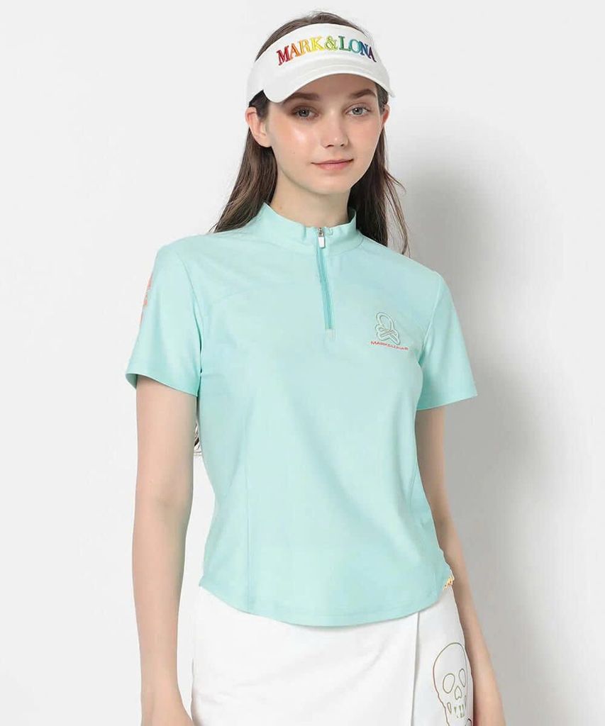 Áo golf nữ tay ngắn Ever RoundHem Zip Tee MLW-5A-AA07 (Mint) | MARK & 