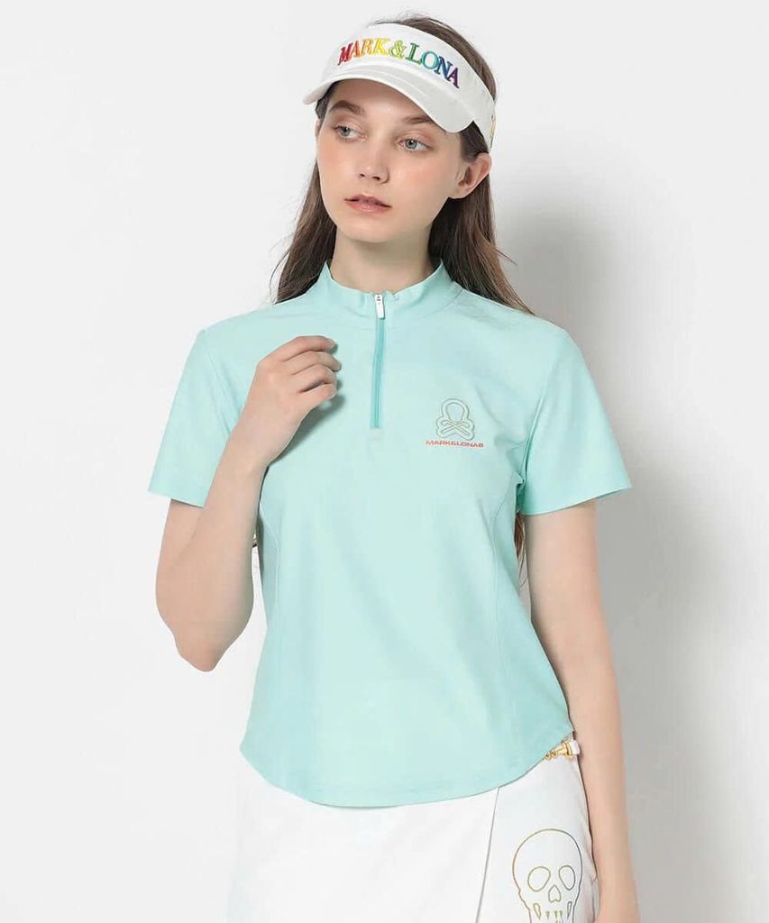 Áo golf nữ tay ngắn Ever RoundHem Zip Tee MLW-5A-AA07 (Mint) | MARK & 