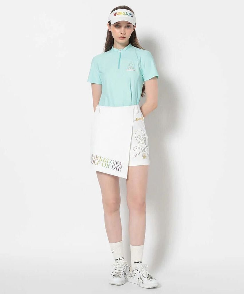 Áo golf nữ tay ngắn Ever RoundHem Zip Tee MLW-5A-AA07 (Mint) | MARK & 