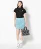 Áo golf nữ tay ngắn Gene Leopard Mock Neck MLW-5A-AA03  (Black) | MARK